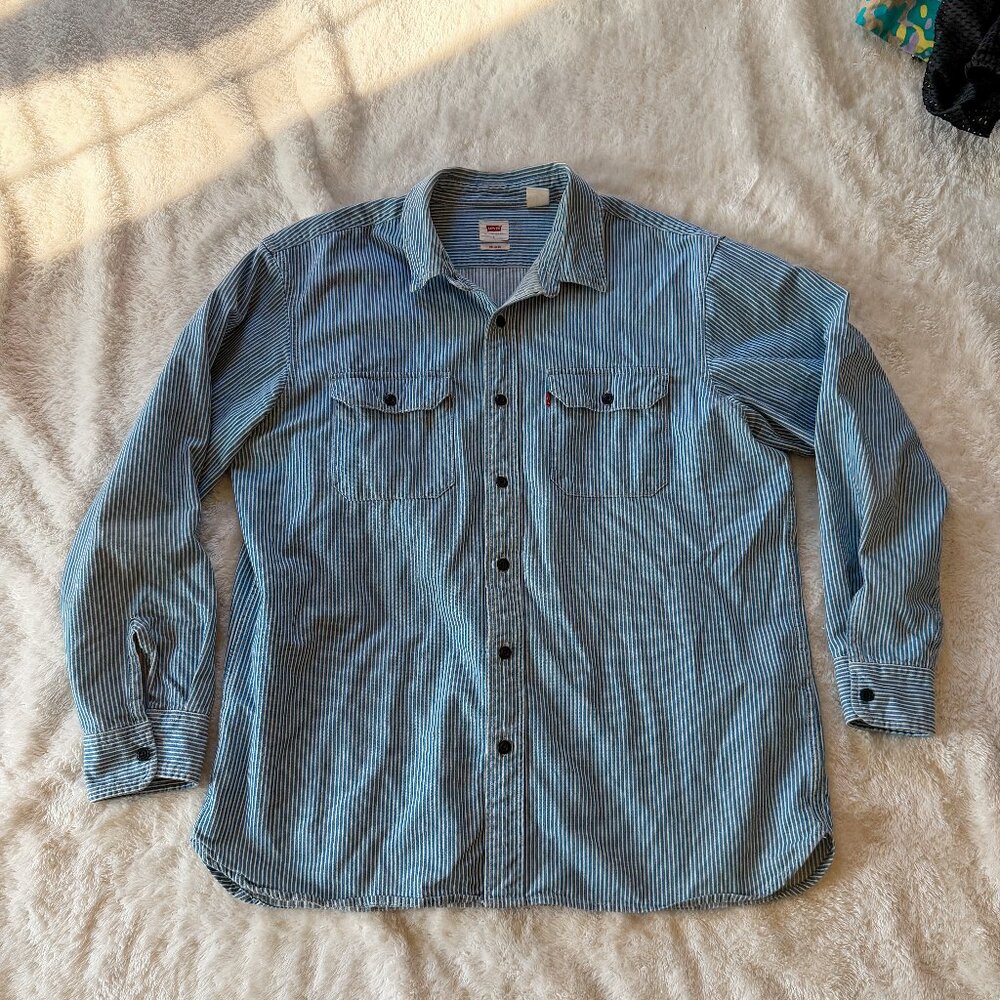 Levi's Railroad Stripe Long Sleeve Shirt